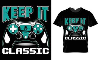 camiseta de videojuegos vector