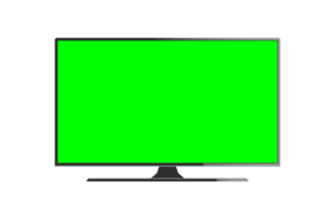 Television Green Screen Display Icon Illustration Modern TV Black Frame png