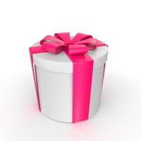 Gift box isolated on background photo