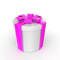 Gift box isolated on background photo