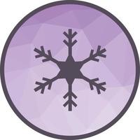 Snowflake Low Poly Background Icon vector