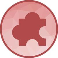 Puzzle Piece Low Poly Background Icon vector