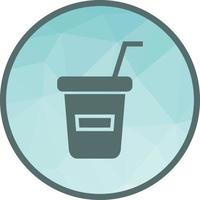 Juice Cup Low Poly Background Icon vector