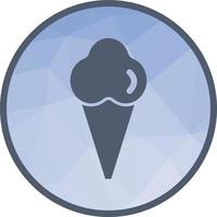 icono de fondo de helado de baja poli vector