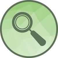 Magnifier Low Poly Background Icon vector