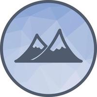 Mountains Low Poly Background Icon vector