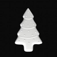 Christmas tree isolated on background photo