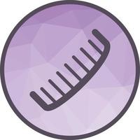 Thick Comb Low Poly Background Icon vector