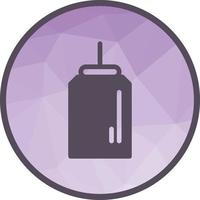 Hair Dye Bottle Low Poly Background Icon vector