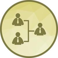 Connected User Low Poly Background Icon vector
