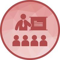 Lecture Low Poly Background Icon vector