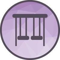 Swings Low Poly Background Icon vector