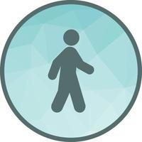 Walking in Rain Low Poly Background Icon vector
