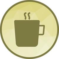 Tea Mug Low Poly Background Icon vector