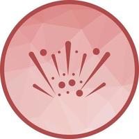 Fireworks Low Poly Background Icon vector