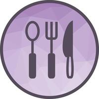 Crockery Low Poly Background Icon vector