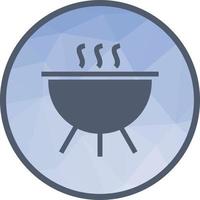 Cooking Pot Low Poly Background Icon vector