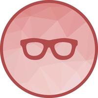 Glasses Low Poly Background Icon vector