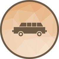Limousine Low Poly Background Icon vector