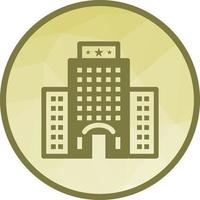 Five Star Building Low Poly Background Icon vector