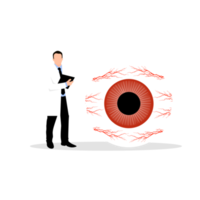 Doctor and Dry eye png