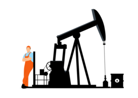 ouvrier industriel et plate-forme pétrolière png