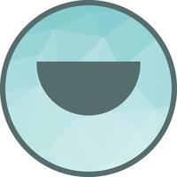 Semi Circle Low Poly Background Icon vector
