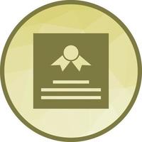 Certificate Low Poly Background Icon vector