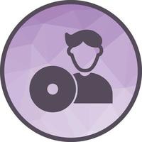 Software Engineer Low Poly Background Icon vector