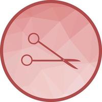 Scissors Low Poly Background Icon vector