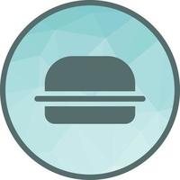 Burger Low Poly Background Icon vector