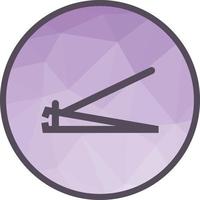 Nailcutter Low Poly Background Icon vector