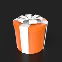 Gift box isolated on background photo