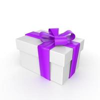 gift box isolated on background photo