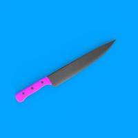 knife isolated on background photo