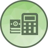 Calculator Low Poly Background Icon vector