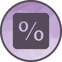 Percentage Low Poly Background Icon vector