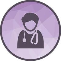 Doctor Male Low Poly Background Icon vector