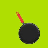 Frying pan isolated on a background photo