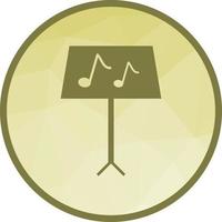 Music Stand Low Poly Background Icon vector