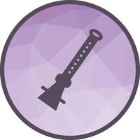 Flute Low Poly Background Icon vector