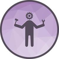 Practical Low Poly Background Icon vector