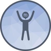 Perfectionist Low Poly Background Icon vector