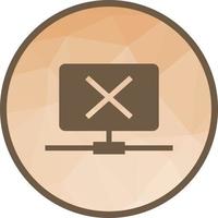 Disconnected Network Low Poly Background Icon vector