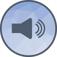 Full Volume Low Poly Background Icon vector