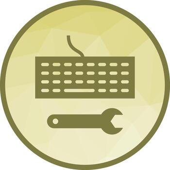 Code Engineering Low Poly Background Icon vector