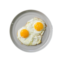 dos huevos fritos para un desayuno saludable png