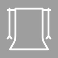 Back Stand Line Color Background Icon vector