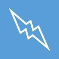 Lightning Line Color Background Icon vector