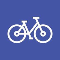 icono de fondo de color de línea de bicicleta
